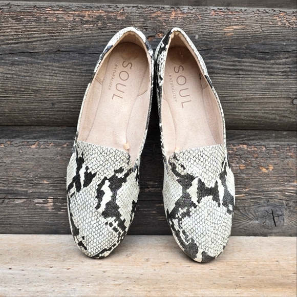 SOUL Naturalizer Ashley Snake Skin, Vegan Leather, Comfort Loafers. WMS 8.5M - Picture 6 of 16